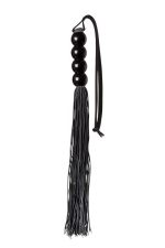 GP SILICONE FLOGGER WHIP BLACK - obrazek 2