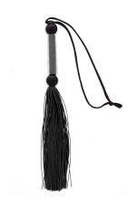 GP SILICONE FLOGGER WHIP BLACK - obrazek 2