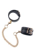 GP PREMIUM ANKLE CUFFS WITH CHAIN BLACK - obrazek 3