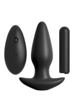 ANAL FANTASY COLLECTION COLLECTION REMOTE CONTROL SILICONE PLUG BLACK