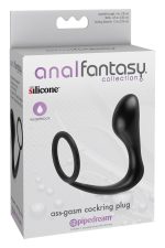 ANAL FANTASY COLLECTION ASS-GASM COCKRING PLUG BLACK - obrazek 2