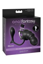 ANAL FANTASY ELITE ASS-GASM COCK BLOCKER BLACK - obrazek 2