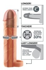 FANTASY X-TENSIONS PERFECT 2 INCH EXTENSION WITH BALL STRAP LIGHT - obrazek 3