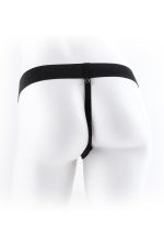 FETISH FANTASY SERIES 7 INCH VIBRATING HOLLOW STRAP-ON WITH BALLS LIGHT - obrazek 5