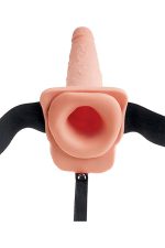 FETISH FANTASY SERIES 7 INCH SQUIRTING HOLLOW STRAP-ON LIGHT - obrazek 3