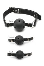 FETISH FANTASY SERIES BALL GAG TRAINING SYSTEM BLACK - obrazek 2