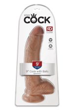 KING COCK 9 INCH COCK WITH BALLS TAN - obrazek 6