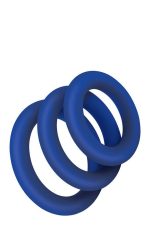 ZOLO EXTRA THICK SILICONE COCK RING 3 PK - obrazek 2