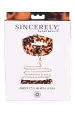 SPORTSHEETS AMBER COLLAR AND LEASH - obrazek 4