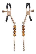 SPORTSHEETS AMBER BEADED NIPPLE CLAMPS - obrazek 3