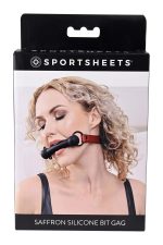 SPORTSHEETS SAFFRON SILICONE BIT GAG - obrazek 5