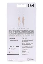 SEX AND MISCHIEF PEARL NIPPLE TIES - obrazek 5
