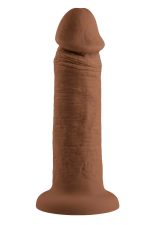 EVOLVED 6INCH VIBRATING DONG, DARK FLESH - obrazek 2