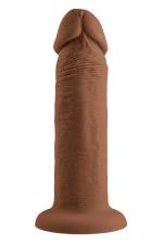 EVOLVED 6INCH VIBRATING DONG, DARK FLESH - obrazek 5