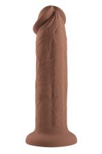 EVOLVED 7INCH GIRTHY VIBRATING DONG, DARK FLESH - obrazek 2