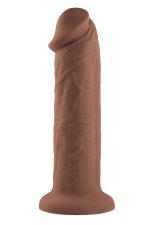 EVOLVED 7INCH GIRTHY VIBRATING DONG, DARK FLESH - obrazek 3