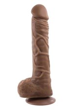 GENDER X 10 INCH 25 CM FLEXSKIN POSEABLE TRUE FEEL DILDO DARK - obrazek 2