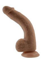 SELOPA 7 INCH 17 CM NATURAL FEEL FLEXSKIN DILDO DARK - obrazek 5