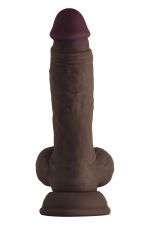 SHAFT MODEL A 7.5 INCH LIQUIDE SILICONE DONG WITH BALLS MAHOGANY - obrazek 3