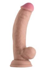 SHAFT MODEL C 7.5 INCH LIQUIDE SILICONE DONG WITH BALLS PINE - obrazek 3