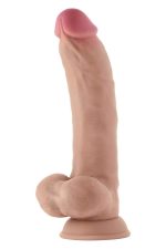 SHAFT MODEL C 9.5 INCH LIQUIDE SILICONE DONG WITH BALLS PINE - obrazek 2