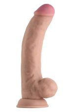 SHAFT MODEL C 9.5 INCH LIQUIDE SILICONE DONG WITH BALLS PINE - obrazek 3