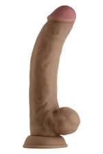 SHAFT MODEL C 9.5 INCH LIQUID SILICONE DONG WITH BALLS OAK - obrazek 3