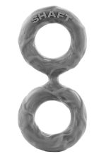 SHAFT DOUBLE C-RING MEDIUM GRAY - obrazek 2
