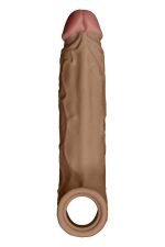 SHAFT SHEATH MODEL F 6.9 INCH LIQUID SILICONE SLEEVE OAK - obrazek 2