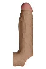 SHAFT SHEATH MODEL F 6.9 INCH LIQUID SILICONE SLEEVE OAK - obrazek 5
