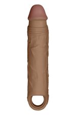 SHAFT SHEATH MODEL F SIZE 1 7.8 INCH LIQUID SILICONE SLEEVE OAK - obrazek 5