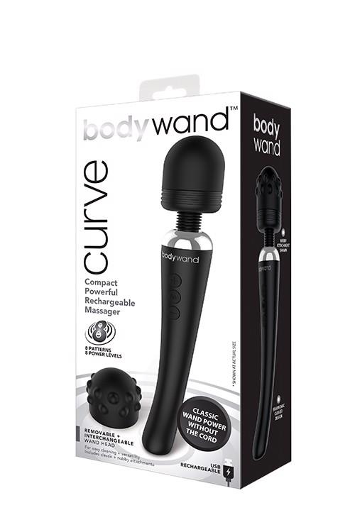 35-870009 BODYWAND CURVE RECHARGEABLE BLACK - obrazek 1