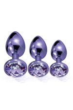 NIXIE METAL BUTT PLUGÂ TRAINERÂ SET, PURPLE METALLIC - obrazek 2