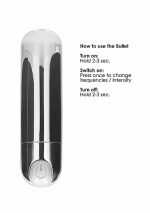10 Speed Rechargeable Bullet - Silver - obrazek 9