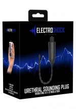 E-Stimulation Vibrating Urethral Sounding Plug - Black - obrazek 2