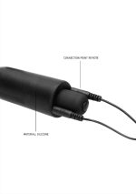 E-Stimulation Vibrating Urethral Sounding Plug - Black - obrazek 5