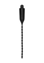 E-Stimulation Vibrating Urethral Sounding Plug - Black - obrazek 7