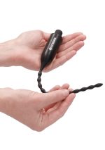 E-Stimulation Vibrating Urethral Sounding Plug - Black - obrazek 13