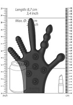 Silicone Stimulation Glove - Black - obrazek 3