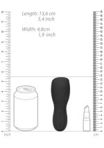 Vibrating Masturbator Sleeve - Licorice Black - obrazek 10