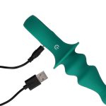 Pawn Shaped Anal Vibrator - Peacock Plume - obrazek 2
