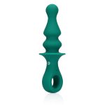 Pawn Shaped Anal Vibrator - Peacock Plume - obrazek 6