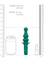 Pawn Shaped Anal Vibrator - Peacock Plume - obrazek 9