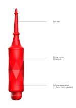 Circe - ABS Bullet With Sleeve - 10-Speeds - Red - obrazek 5
