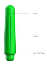 Delia - ABS Bullet With Sleeve - 10-Speeds - Green - obrazek 5