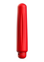 Delia - ABS Bullet With Sleeve - 10-Speeds - Red - obrazek 2