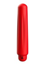 Delia - ABS Bullet With Sleeve - 10-Speeds - Red - obrazek 3