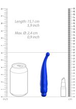 Lyra - ABS Bullet With Sleeve - 10-Speeds - Royal Blue - obrazek 5