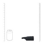 Silicone Cockring and Ribbed Sleeve - Black - obrazek 5