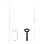 Detachable Wide Adjustable Silicone Lasso Cockring - 5mm - Black - obrazek 5